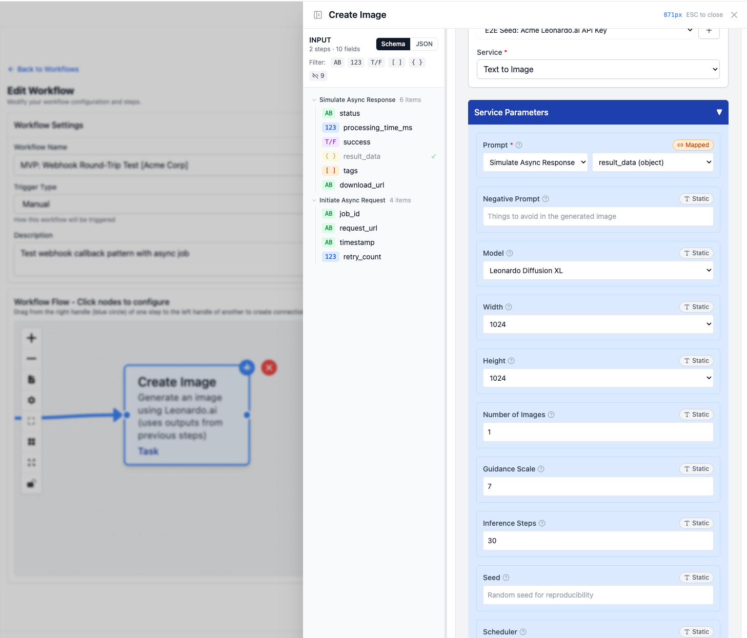 AI agent configuration with tool calling