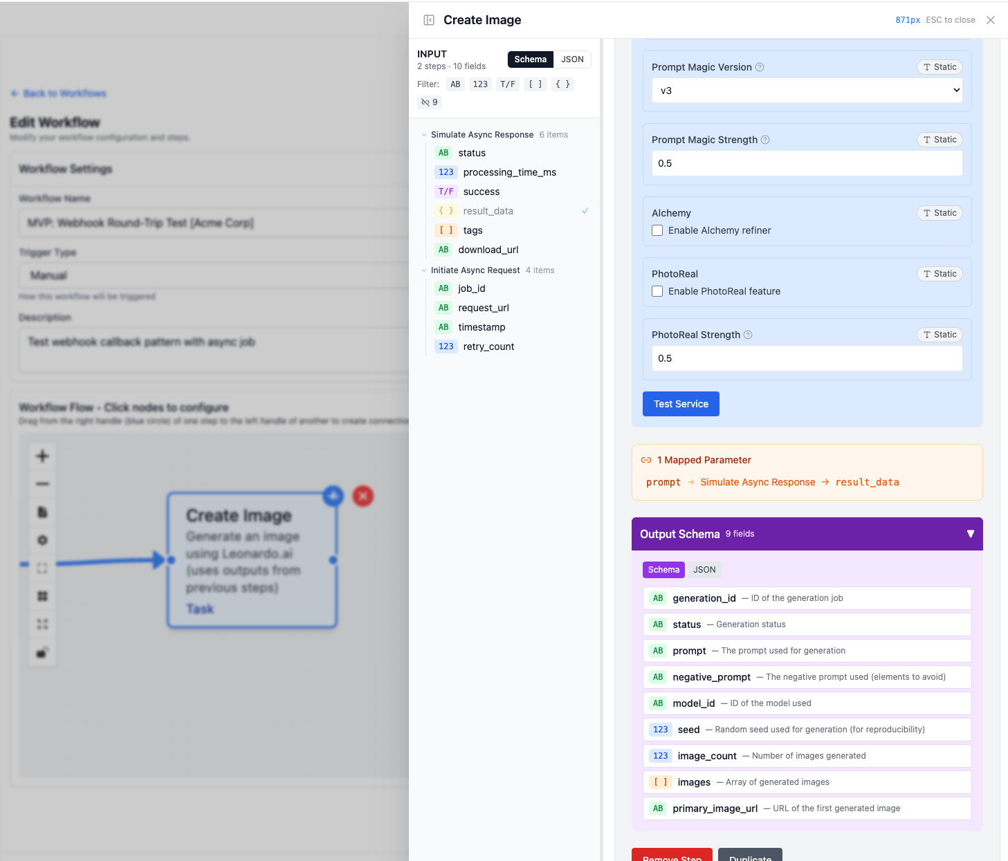 Workflow Step Configuration 2